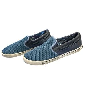 👟 Original Penguin Barrow‎ Slip-On Sneakers 🔹 Size 10.5 Navy Mesh